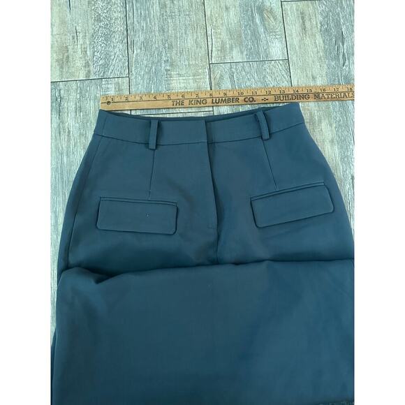 NWT Commense Women's Gray Split-Front Solid Midi Skirt Size Medium - Picture 8 of 8